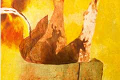 200 x 200 cm - Oil on Plaster on Canvas - Öl auf Putz auf Leinwand